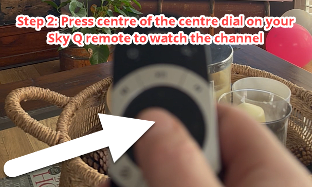 how to toggle between two channels on sky q